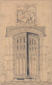 Jižní dveře, Arminghall Hall, Norfolk od John Sell Cotman