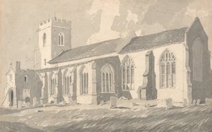 Jižní strana kostela Catfield, Norfolk od John Sell Cotman