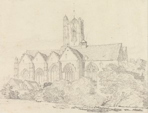 Kostel svatého Jana, Peronne (Somme) od John Sell Cotman