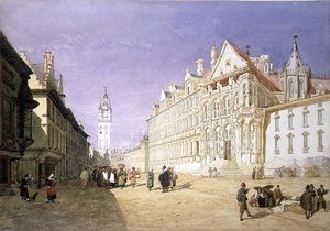 Hotel de Ville, Gent od John Sell Cotman