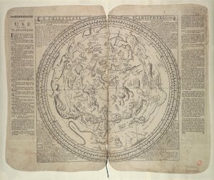 Hvězdný zvěrokruh, jehož hranice ohraničují viditelné dráhy všech planet - autor John Seller, hydrograf nejmocnějšího krále.
