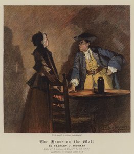 Dům na zdi (chromolitho) od John Seymour Lucas