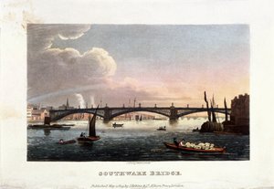 Southwark Bridge, Londýn, 1819