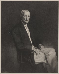 Portrét Johna D. Rockefellera, tisk vytvořil Timothy Cole od John Singer (after) Sargent