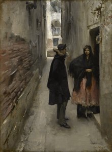 Ulice v Benátkách, c.1880-82 od John Singer Sargent
