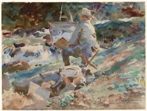 Umělec u svého plátna od John Singer Sargent