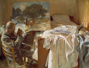 Umělec ve svém ateliéru  od John Singer Sargent