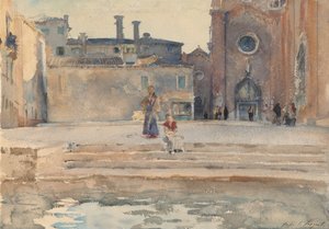 Campo dei Frari, Benátky, c. 1880. od John Singer Sargent