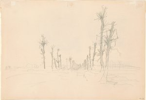 Devastovaná krajina [verso], 1918. od John Singer Sargent
