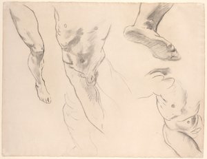 Figurální studie nahého mládí od John Singer Sargent
