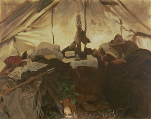 Uvnitř stanu v kanadských Skalistých horách, 1916 od John Singer Sargent