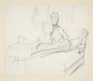 Dáma u čajového stolu od John Singer Sargent