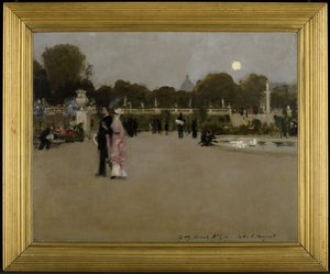 Lucemburské zahrady za soumraku od John Singer Sargent