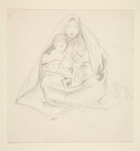 Madonna a dítě od John Singer Sargent