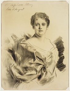 Slečna Susan Strong, mezi koncem 19. a začátkem 20. století (uhlem na smetaně položený papír) od John Singer Sargent