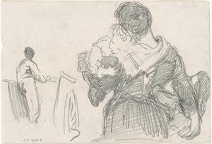 Matka a dítě [recto], c. 1871-1872. od John Singer Sargent