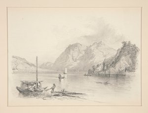 Horské jezero od John Singer Sargent