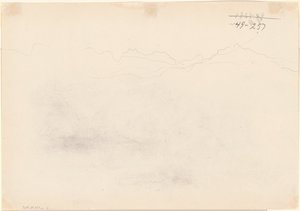 Hory [verso], 1869. od John Singer Sargent
