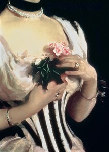 Paní Wilton Phipps, kolem roku 1884 (detail) od John Singer Sargent