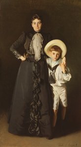 Portrét paní Edward L. Davisové a jejího syna Livingstona Davise, 1890