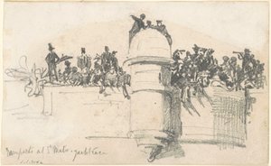 Hradby v St. Malo—Yacht Race od John Singer Sargent