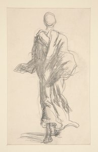 Zadní pohled na zahalenou postavu od John Singer Sargent