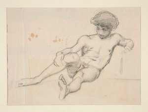 Ležící nahá postava od John Singer Sargent