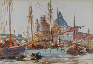 Santa Maria della Salute v Benátkách, cca 1904-1906. od John Singer Sargent