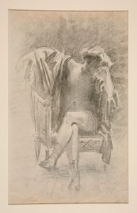 Sedící postava od John Singer Sargent