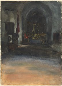 Interiér španělského kostela, c. 1880. od John Singer Sargent