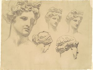 Studie pro "Apollo a múzy" od John Singer Sargent