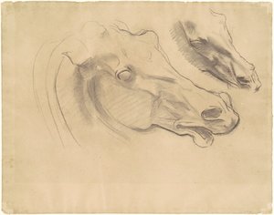 Studie pro „Apollo ve svém voze s hodinami“ od John Singer Sargent