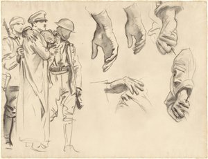 Studie pro "Gassed" od John Singer Sargent