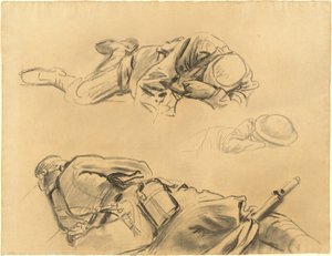 Studie pro "Gassed" od John Singer Sargent
