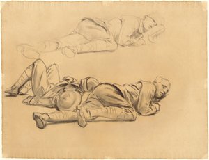 Studie pro "Gassed" od John Singer Sargent