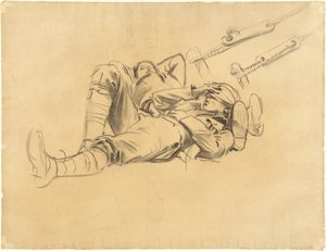 Studie pro Gassed [recto], 1918-1919. od John Singer Sargent