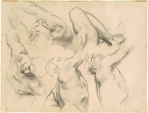 Studie pro "nebe" a "peklo" od John Singer Sargent