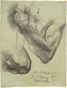 Studie pro "Triumf náboženství" od John Singer Sargent