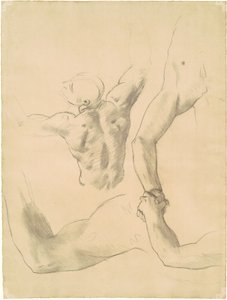 Studie pro zápas dvou klasických mužských postav, 1919-1920. od John Singer Sargent