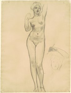 Studie Afrodity pro Afroditu a Eros, 1919-1920. od John Singer Sargent