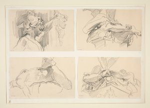 Studies of Cellini   1339449   cs       czech Successfully Translated  Original: Opgaande of ondergaande zon boven een heuvellandschap La Bruyère (original title on object) Translat: Opgaande of ondergaande zon boven een heuvellandschap La Bruyère (origina od John Singer Sargent
