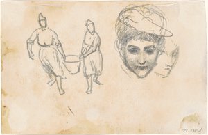 Studie o sedlácích [verso], 1870-1872. od John Singer Sargent