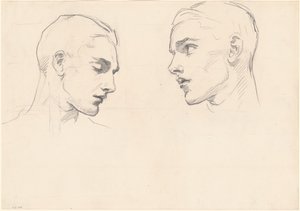 Studie mužské hlavy od John Singer Sargent
