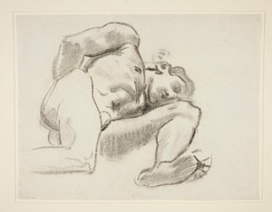 Studie pro Prometheus, rondel, Rotunda, Museum of Fine Arts Boston od John Singer Sargent