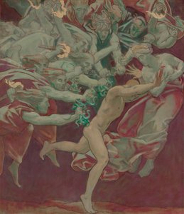 Studie pro Museum of Fine Arts, Boston, Nástěnné malby: Orestes and the Furies od John Singer Sargent