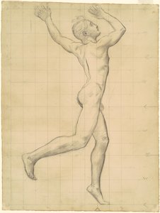 Studie Apolla pro "Apollo a Daphne" od John Singer Sargent