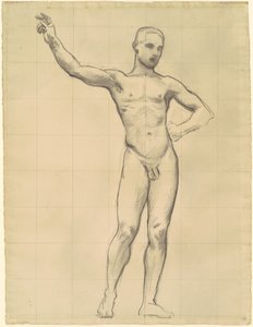Studie Apolla pro "Apollo a múzy" od John Singer Sargent