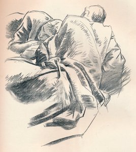 Studie soukenictví, c1916 od John Singer Sargent