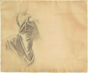 Studie soukenictví [verso], 1920-1922. od John Singer Sargent