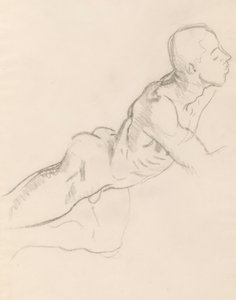 Studie Erosu pro Erós a psychiku, reliéfní výzdoba, Rotunda, Museum of Fine Arts, Boston od John Singer Sargent